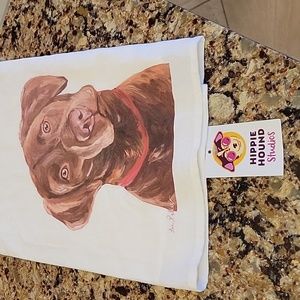 Hippie Hound Studios Chocolate Lab Towel, NEW